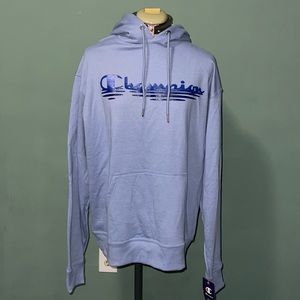 CHAMPION Baby Blue Hoodie Size L